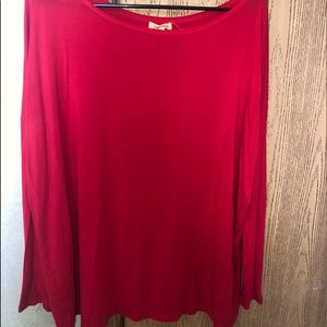 Red piko top